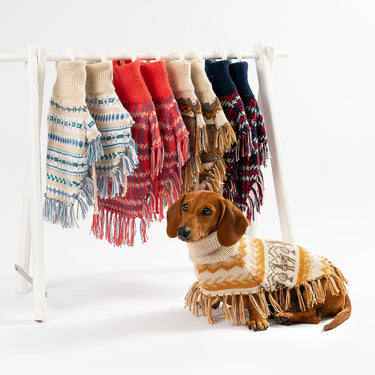 Alqo Wasi Natural Alpaca Dog Poncho | Llama