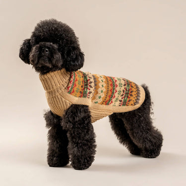 Alqo Wasi - Fair Isle Finn Alpaca Dog Sweater