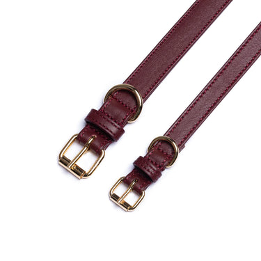 Perro Collection - Merlot Leather Collar