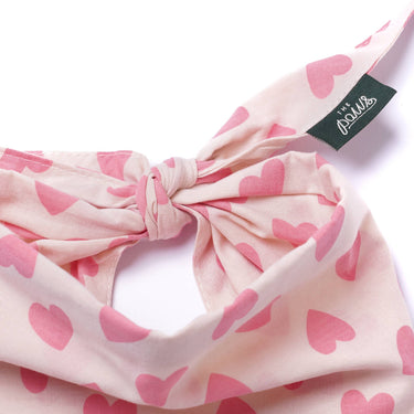 The Paws Dog Bandana | Pink Hearts