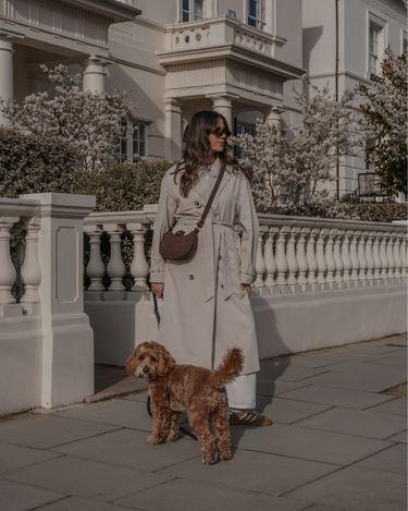 By Teddy Quilted Walking Bag | Chocolate