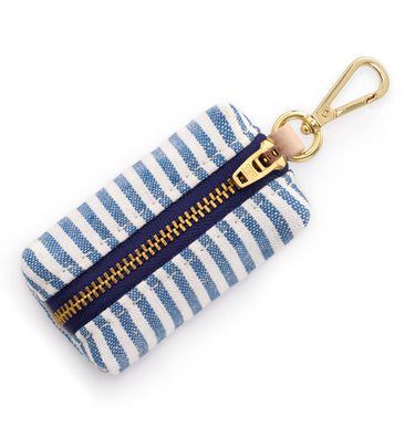 The Foggy Dog, Stripe Poop Bag Holder | Lake Blue