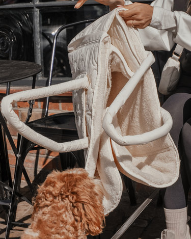By Teddy Quilted Settle Mat Tote | Marshmallow