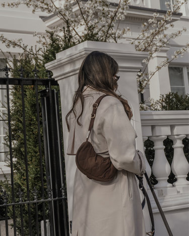 By Teddy Quilted Walking Bag | Chocolate