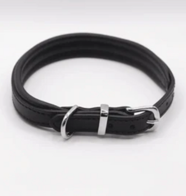 Dogs & Horses Padded Leather Collar