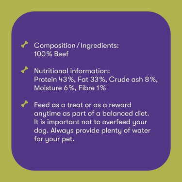 Buddylicious Natural Dog Treats | Beef Strips