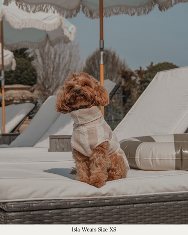 By Teddy - Hazelnut Stripe | The Cosy Cloak Drying Robe