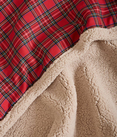 Cafide Reversible Sherpa Dog Blanket | Tartan