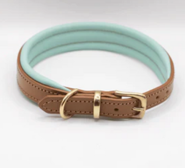 Dogs & Horses Padded Leather Collar