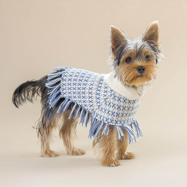 Alqo Wasi - Sofia Light Blue Alpaca Dog Poncho